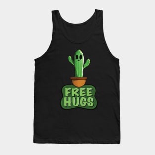 Cactus Hugs: Spread Positivity with Free Hugs (Free Hugs Variant) Tank Top